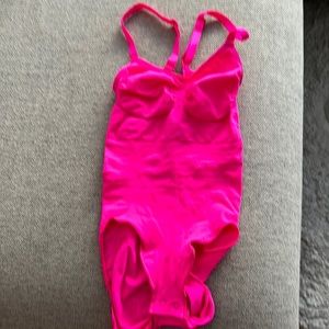 Brand new skims shape wear  bodysuit brief with snaps - hot pink